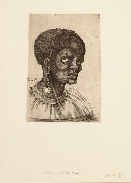 A Black Man in Three-quarter Profile 1522-Frans Crabbe van Esp,16x12"(A3) Poster