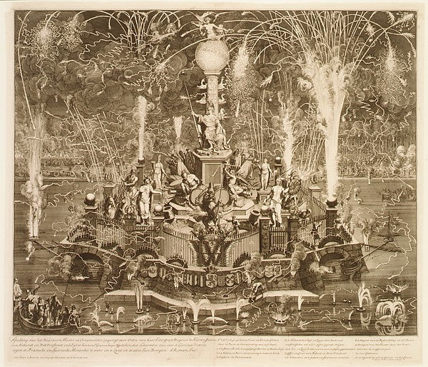 The Dutch Victory over the French and Spanish at Vigo Bay -  Fir,  Poster Print Wall Art