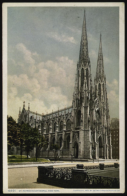 St. Patrick's Cathedral  New York 1902–1903-,  Poster Print Wall Art