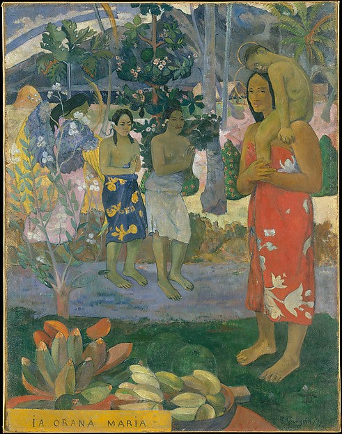 Paul Gauguin:Ia Orana Maria 1891-16x12"(A3) Poster