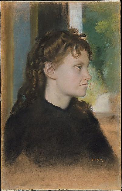 Madame Théodore Gobillard  1869-Edgar Degas,16x12