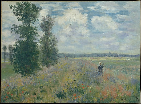 Claude Monet:Poppy Fields near Argenteuil 1875-16x12