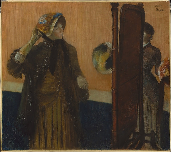 Edgar Degas:At the Milliner's 1882-16x12