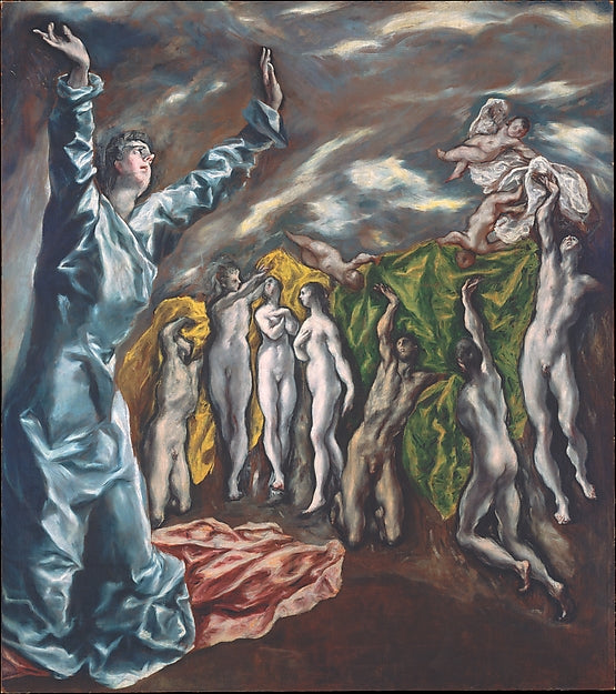 El Greco  1540/41–1614 Toledo):The Vision of Saint John c160-16x12"(A3) Poster
