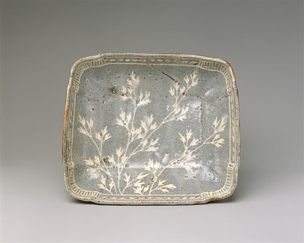 ,Dish with Grasses late 16th–early 17th cent,Classic Ming China Image,16x12"(A3) Poster