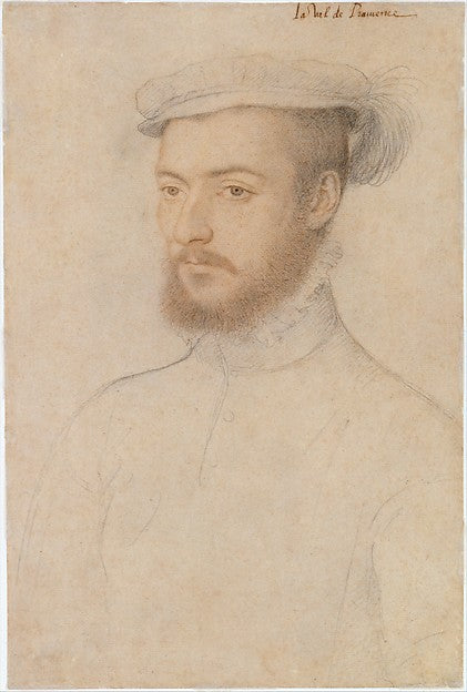 Portrait of La Val de Pramence 16th cent-Studio of François Cl,  Poster Print Wall Art