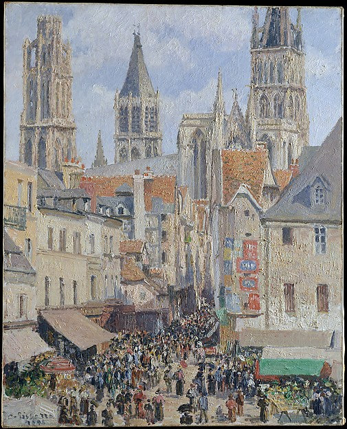 Camille Pissarro:Rue de l'Épicerie Rouen 1898-16x12"(A3) Poster
