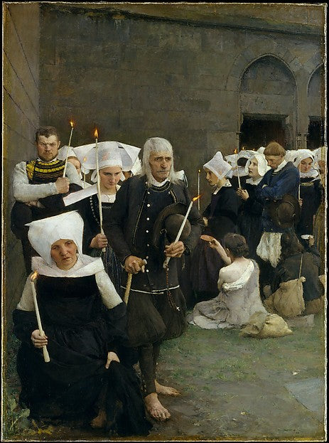 Pascal-Adolphe-Jean Dagnan-Bouveret:The Pardon in Brittany 1-16x12"(A3) Poster