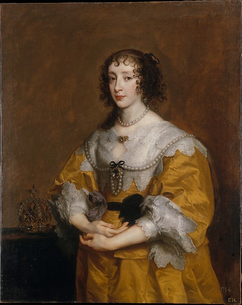 Anthony van Dyck:Queen Henrietta Maria 1636-16x12"(A3) Poster