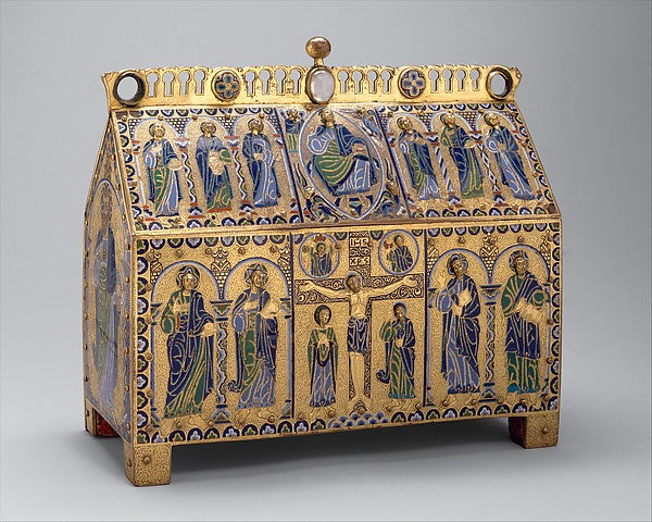 :Chasse with the Crucifixion and Christ in Majesty c1180–90-16x12"(A3) Poster