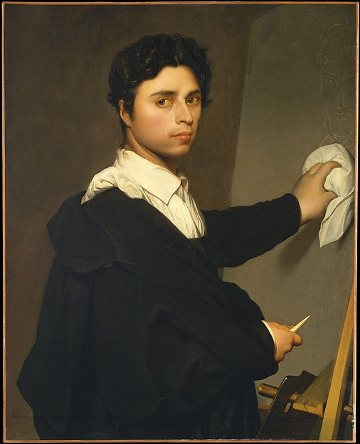 ? Madame Gustave Héquet:Ingres as a Young Man c1850–60-16x12"(A3) Poster