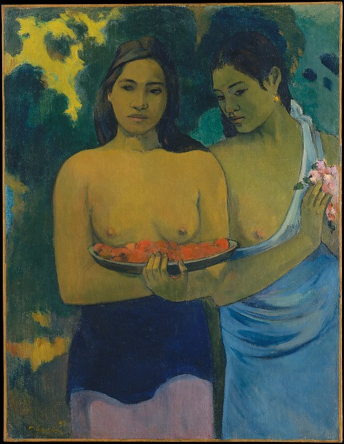 Paul Gauguin:Two Tahitian Women 1899-16x12"(A3) Poster