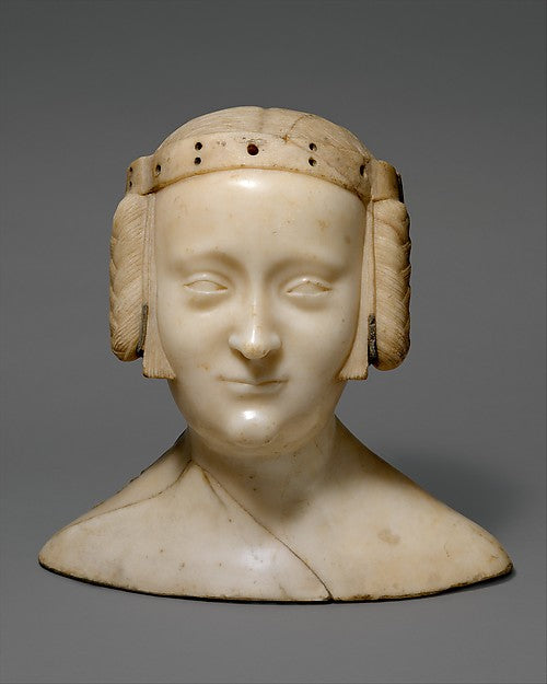Jean de Liège:Tomb Effigy Bust of Marie de France  daughter -16x12"(A3) Poster