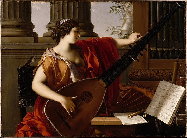 Laurent de La Hyre:Allegory of Music 1649-16x12"(A3) Poster