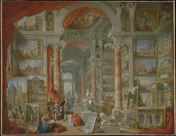 Giovanni Paolo Panini:Modern Rome 1757-16x12"(A3) Poster