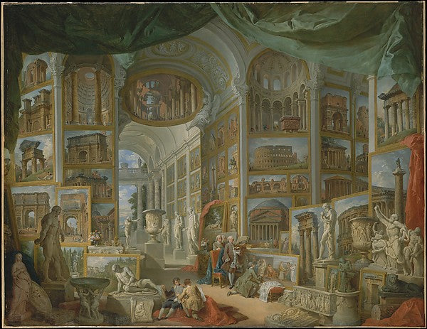 Giovanni Paolo Panini:Ancient Rome 1757-16x12"(A3) Poster