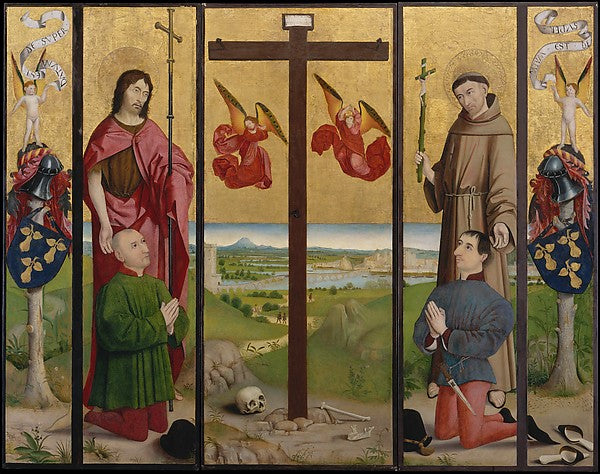 Circle of Nicolas Froment:The Pérussis Altarpiece 1480-16x12"(A3) Poster