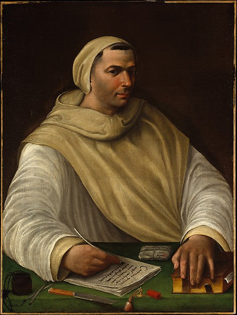 Attributed to Baldassare Tommaso Peruzzi:Portrait of an Oliv-16x12"(A3) Poster