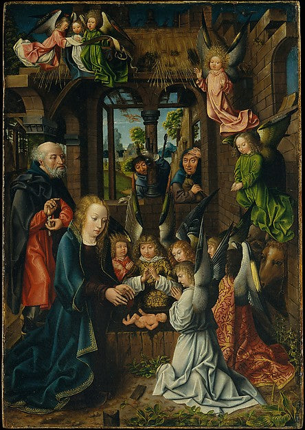 Workshop of the Master of Frankfurt:The Adoration of the Chr-16x12"(A3) Poster