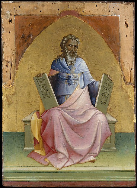 Lorenzo Monaco  c1370–1425 Florence ):Moses c1408–10-16x12"(A3) Poster