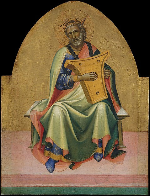 Lorenzo Monaco  c1370–1425 Florence ):David c1408–10-16x12"(A3) Poster