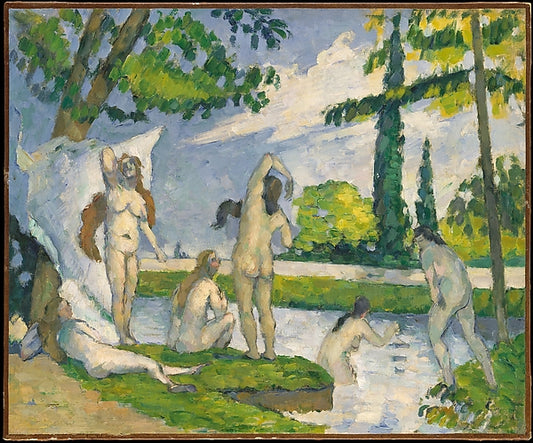 Paul Cézanne:Bathers 1874–75-16x12"(A3) Poster
