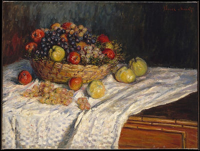Claude Monet:Apples and Grapes 1879–80-16x12"(A3) Poster