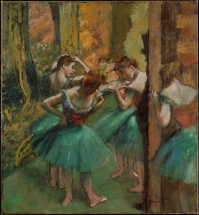 Edgar Degas:Dancers Pink and Green c1890-16x12"(A3) Poster