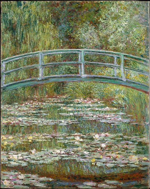 Claude Monet:Bridge over a Pond of Water Lilies 1899-16x12