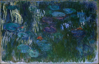 Claude Monet:Water Lilies 1916–19-16x12"(A3) Poster