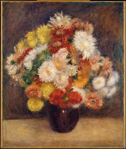 Auguste Renoir:Bouquet of Chrysanthemums 1881-16x12"(A3) Poster