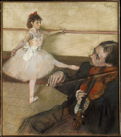 Edgar Degas:The Dance Lesson c1879-16x12"(A3) Poster