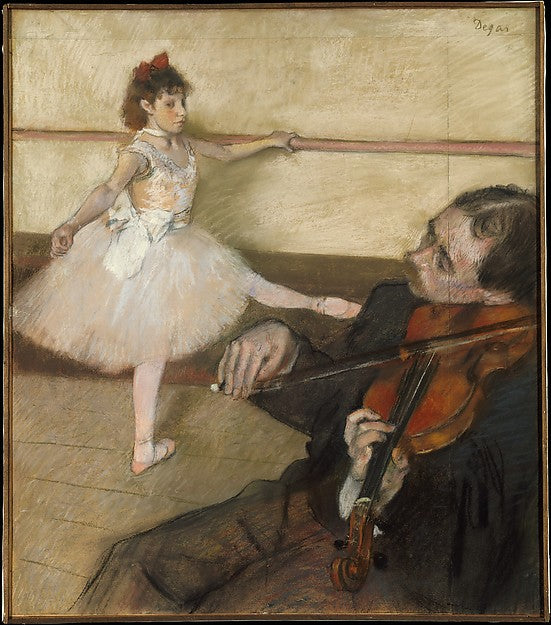 Edgar Degas:The Dance Lesson c1879-16x12