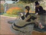 Claude Monet:Camille Monet on a Garden Bench 1873-16x12"(A3) Poster