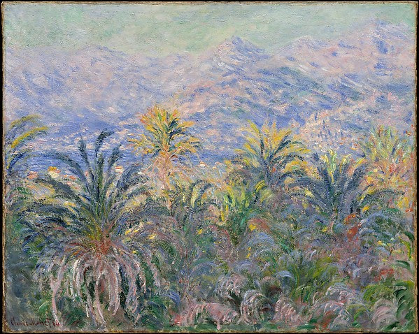 Claude Monet:Palm Trees at Bordighera 1884-16x12"(A3) Poster