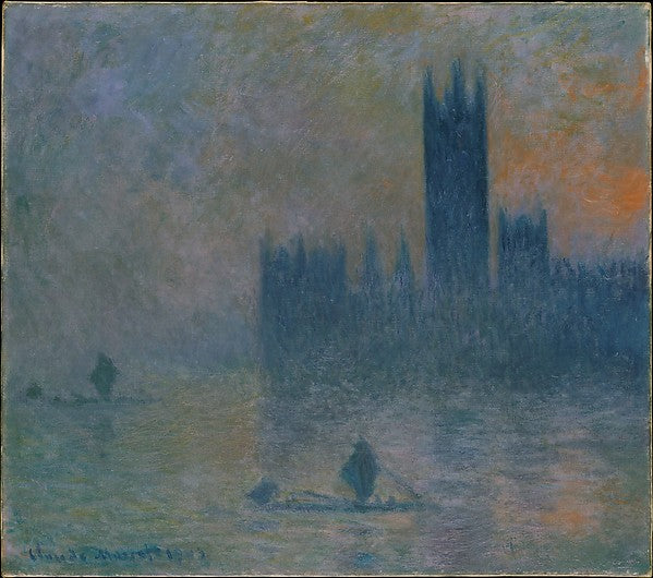 Claude Monet:The Houses of Parliament 1903–4-16x12