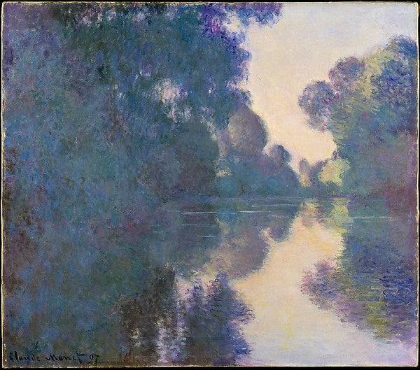 Claude Monet:Morning on the Seine near Giverny 1897-16x12