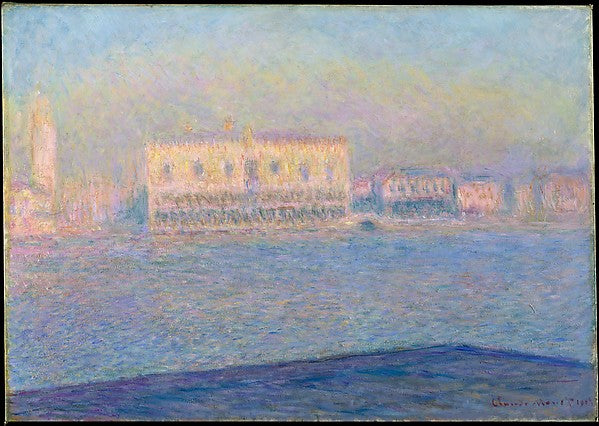 Claude Monet:The Doge's Palace Seen from San Giorgio Maggior-16x12