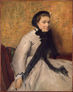 Edgar Degas:Portrait of a Woman in Gray c1865-16x12"(A3) Poster