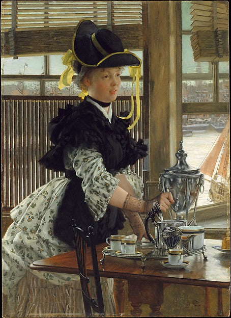 James Tissot:Tea 1872-16x12"(A3) Poster
