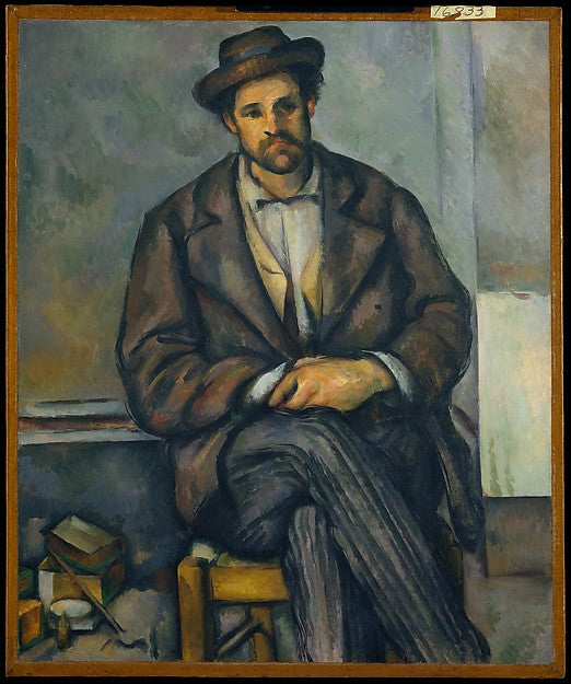 Paul Cézanne:Seated Peasant c1892–96-16x12"(A3) Poster