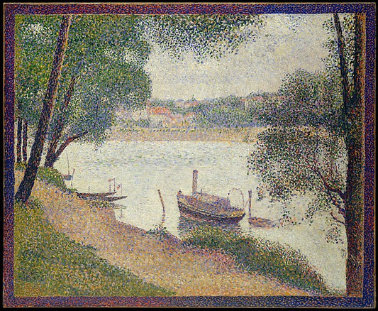 Georges Seurat:Gray Weather Grande Jatte c1886–88-16x12"(A3) Poster