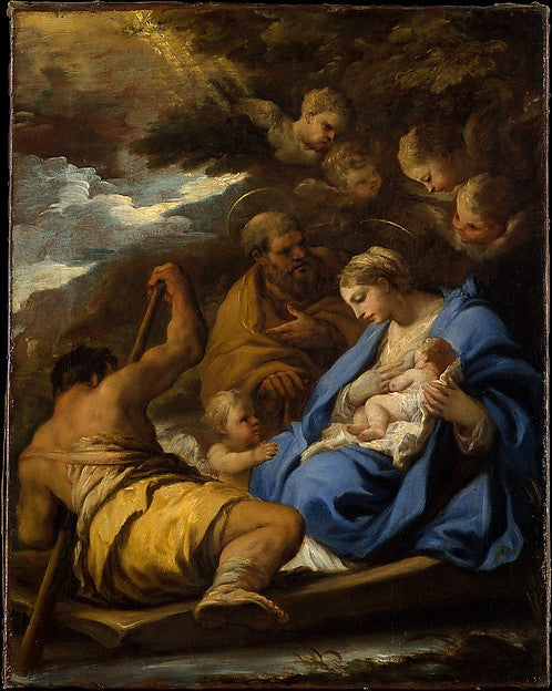Luca Giordano:The Flight into Egypt -16x12"(A3) Poster