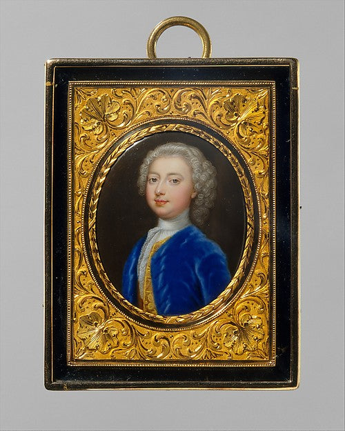 Christian Friedrich Zincke:Portrait of a Young Man -16x12"(A3) Poster