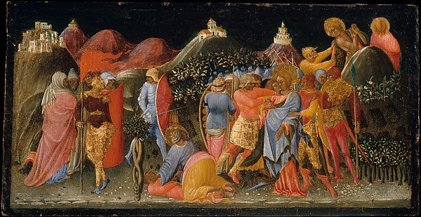 Bartolomeo di Tommaso:The Betrayal of Christ c1445–50-16x12"(A3) Poster