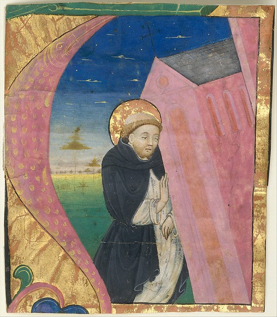 :Manuscript Illumination with Saint Dominic Saving the Churc-16x12"(A3) Poster