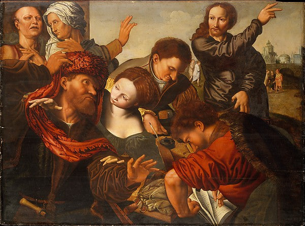 Workshop of Jan Sanders van Hemessen:The Calling of Matthew -16x12"(A3) Poster