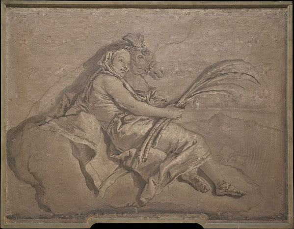 Giovanni Domenico Tiepolo:Asia -16x12"(A3) Poster