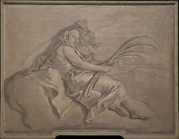 Giovanni Domenico Tiepolo:Asia -16x12