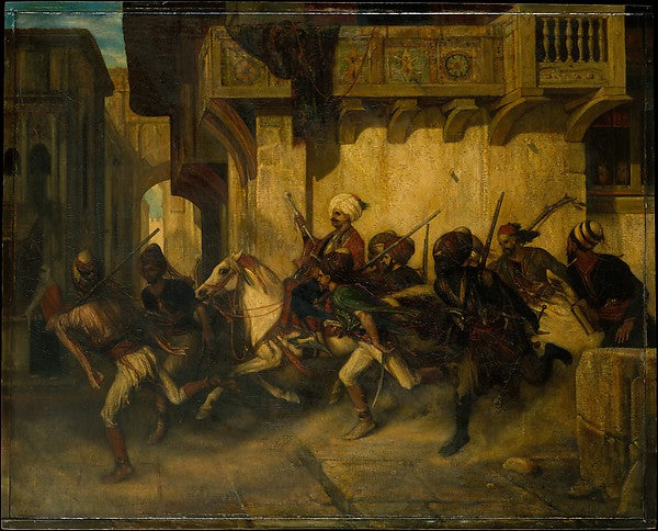 Alexandre-Gabriel Decamps:The Turkish Patrol -16x12"(A3) Poster